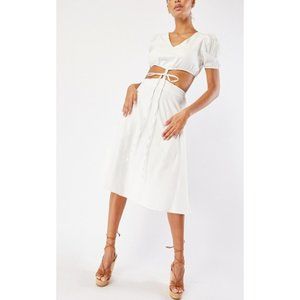 Tie front dress